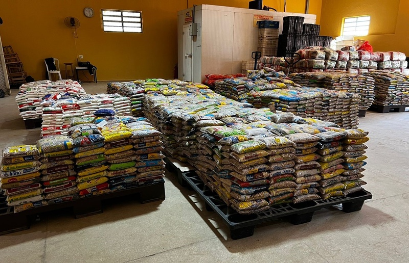 Imagem JPG, João Rock arrecadou 27 toneladas de alimentos e mais de 3 mil itens de higiene pessoal