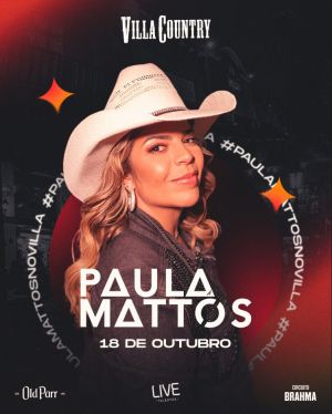 Imagem JPG, Paula Mattos estreia novo show e grava inéditas no Villa Country