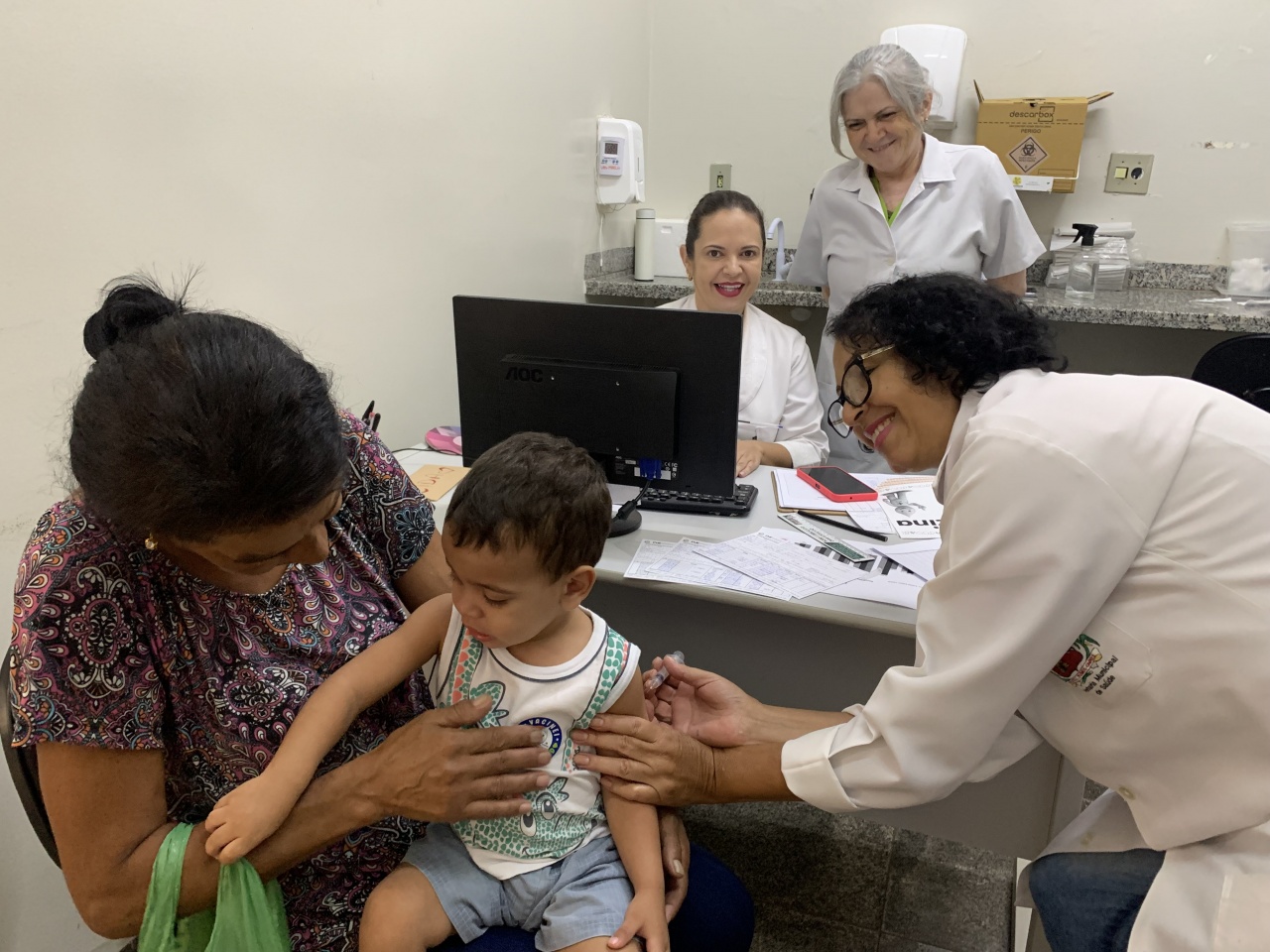 Imagem JPG, Dia S: Agentes percorrem cerca de mil residências, escolas e comércios para conscientizar sobre sarampo