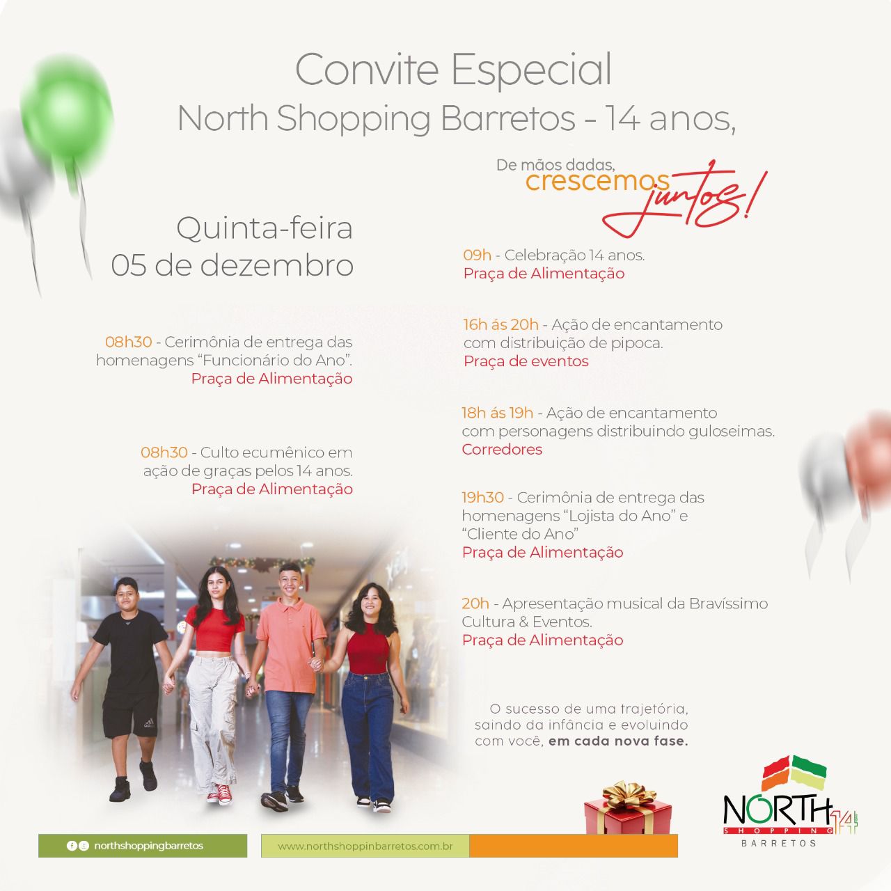 North Shopping Barretos comemora 14 anos!